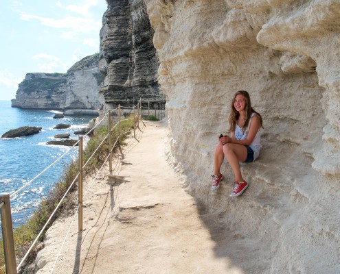 Korsika Urlaub mit Kindern - Küste bei Bonifacio