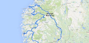 Route Norwegen