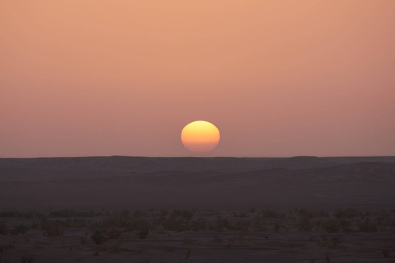 Sonnenaufgang in der Wüse Marokkos